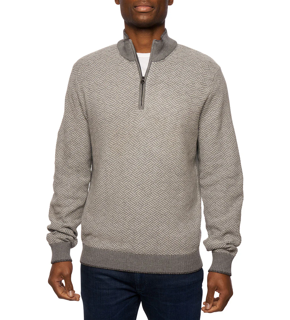 Robert Graham Lattace Mock Quarter Zip - Image 2