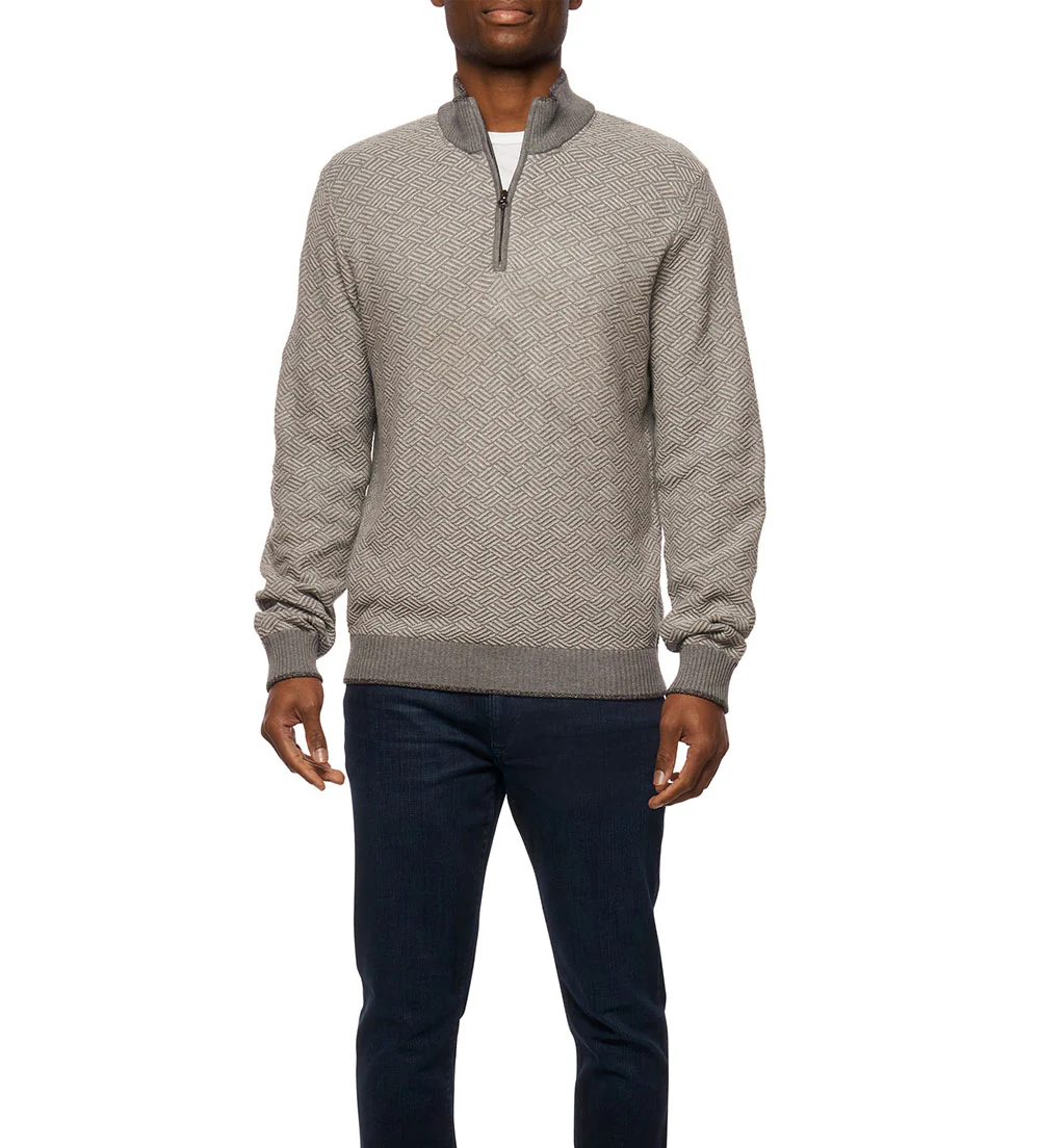 Robert Graham Lattace Mock Quarter Zip - Image 4