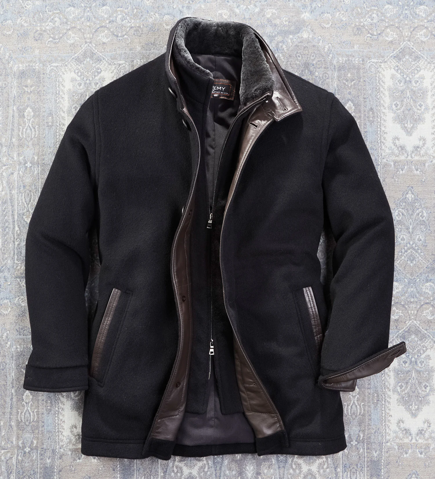 Remy Three-Quarter Length Wool-Cashmere Coat - Image 7