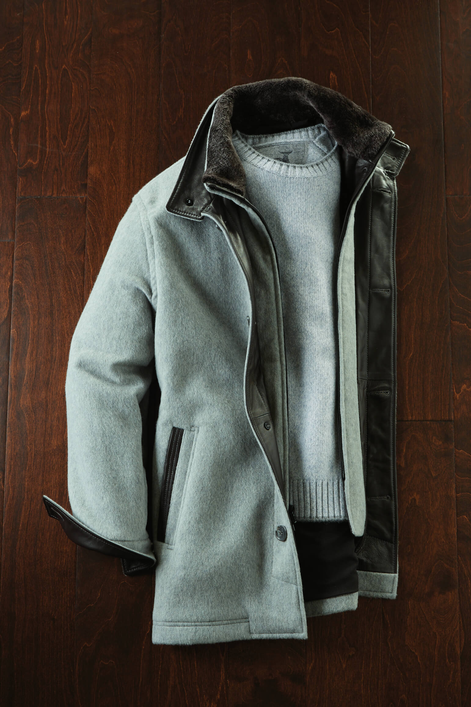 Remy Three-Quarter Length Wool-Cashmere Coat - Image 8