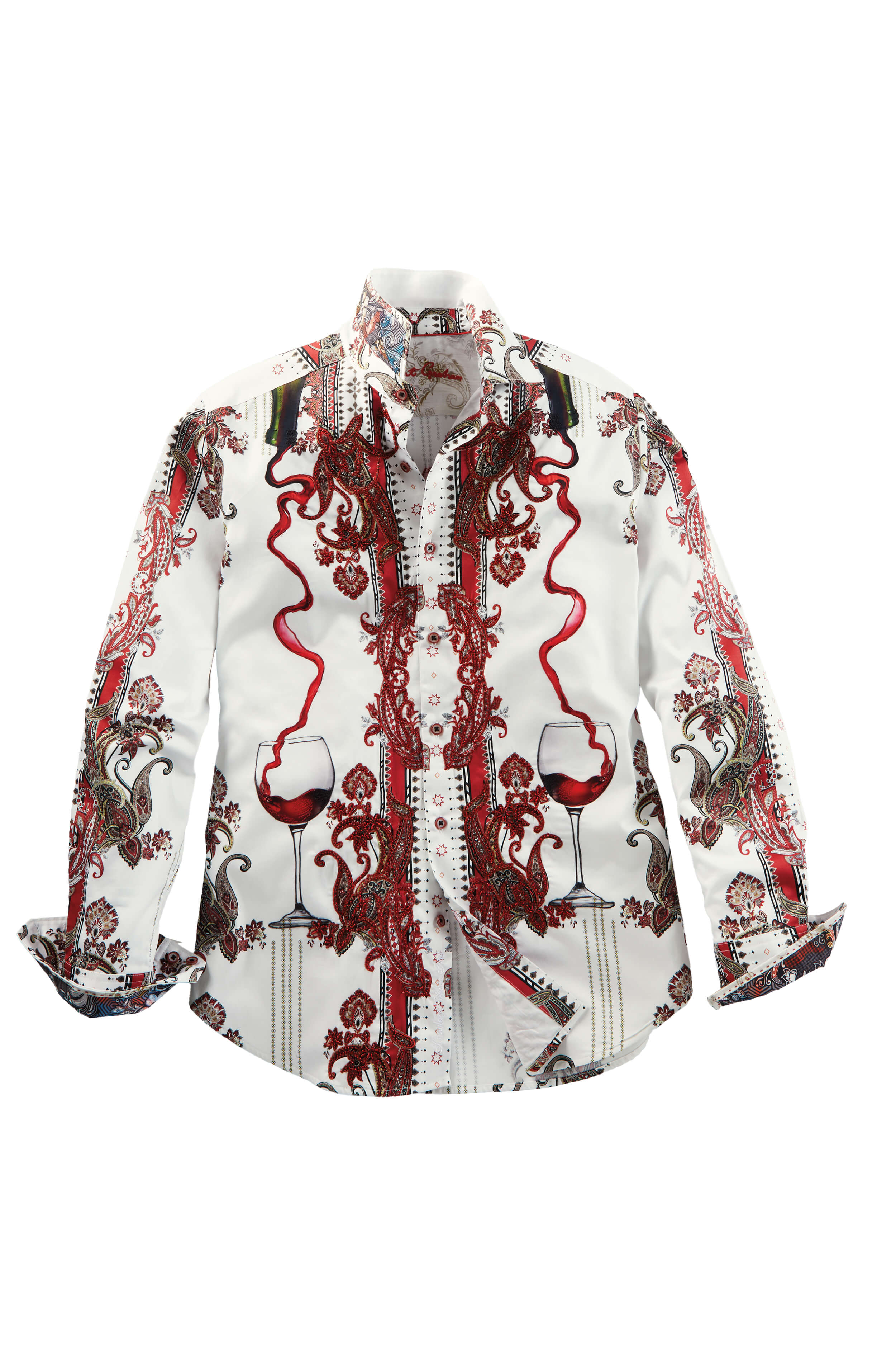 Robert Graham Long Sleeve Naughty and Nice Embroidered Shirt
