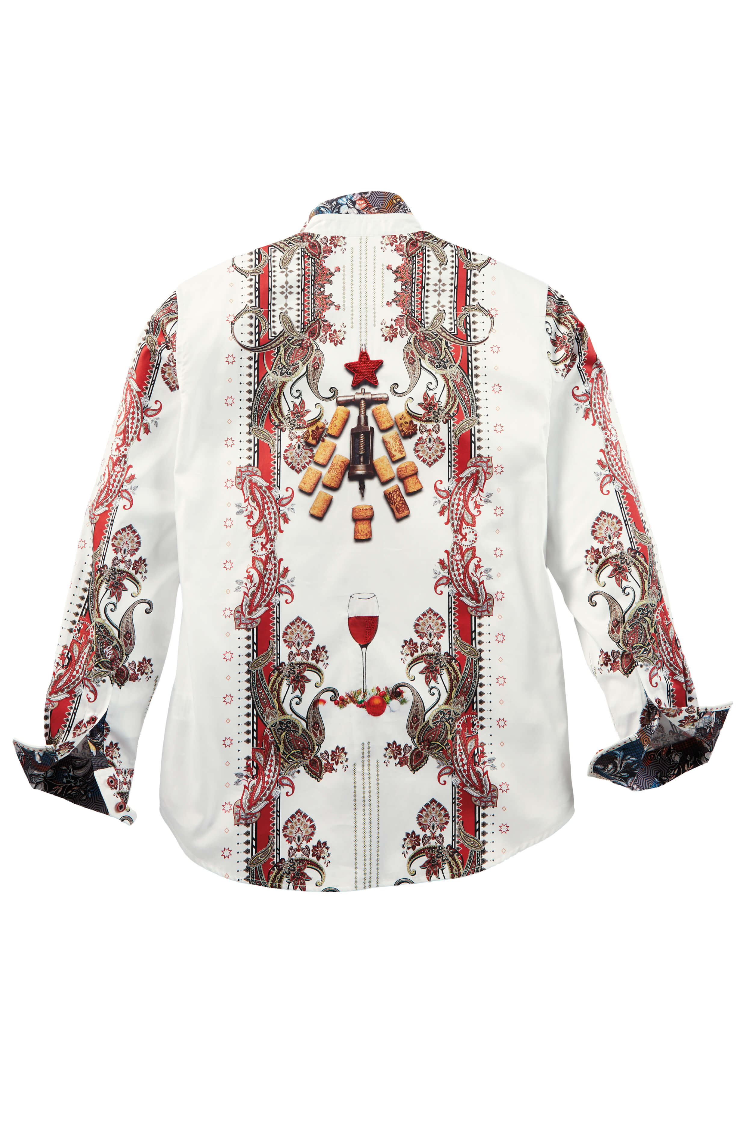 Robert Graham Long Sleeve Naughty and Nice Embroidered Shirt - Image 2