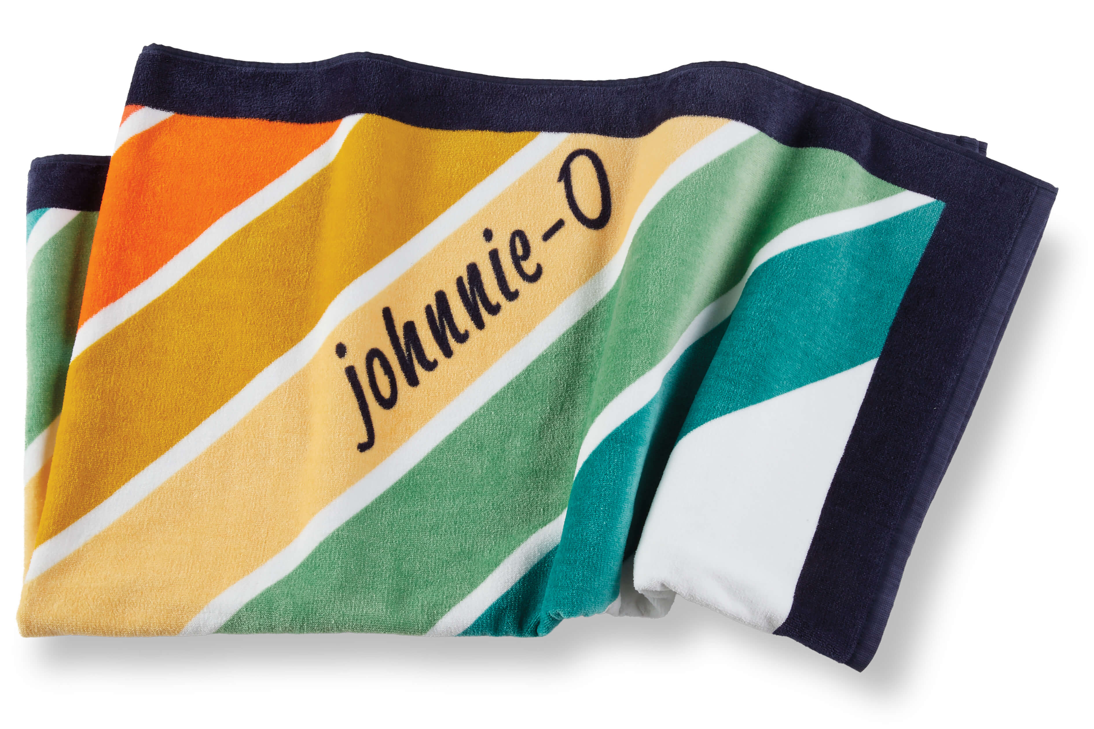 Johnny-O Retro Stripe Beach Towel - Image 2