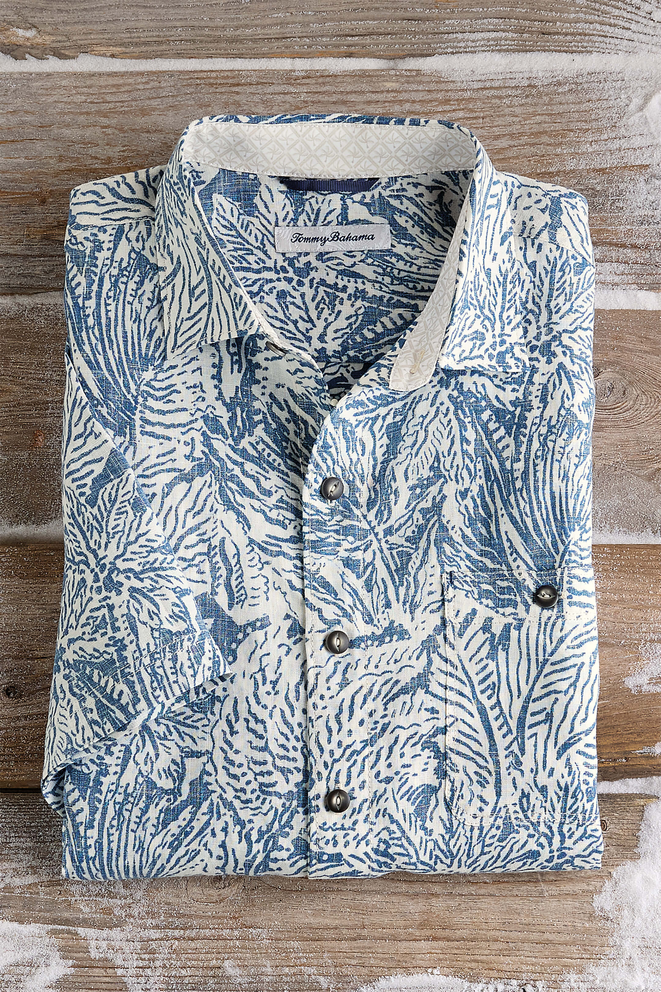 Tommy Bahama Short Sleeve Antigo Vines Linen Shirt