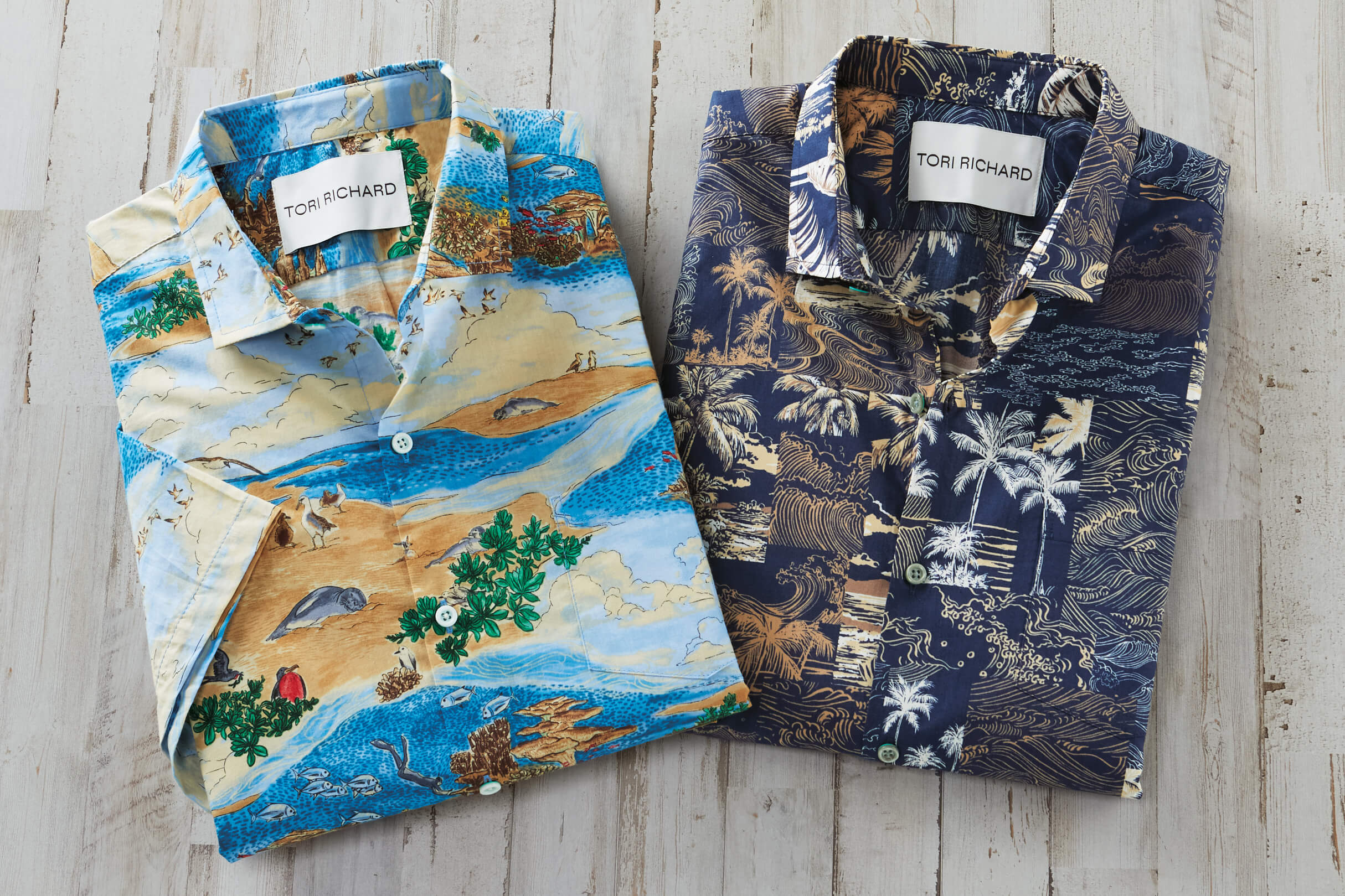 Tori Richard Short Sleeve Tile Tides Lawn Camp Shirt