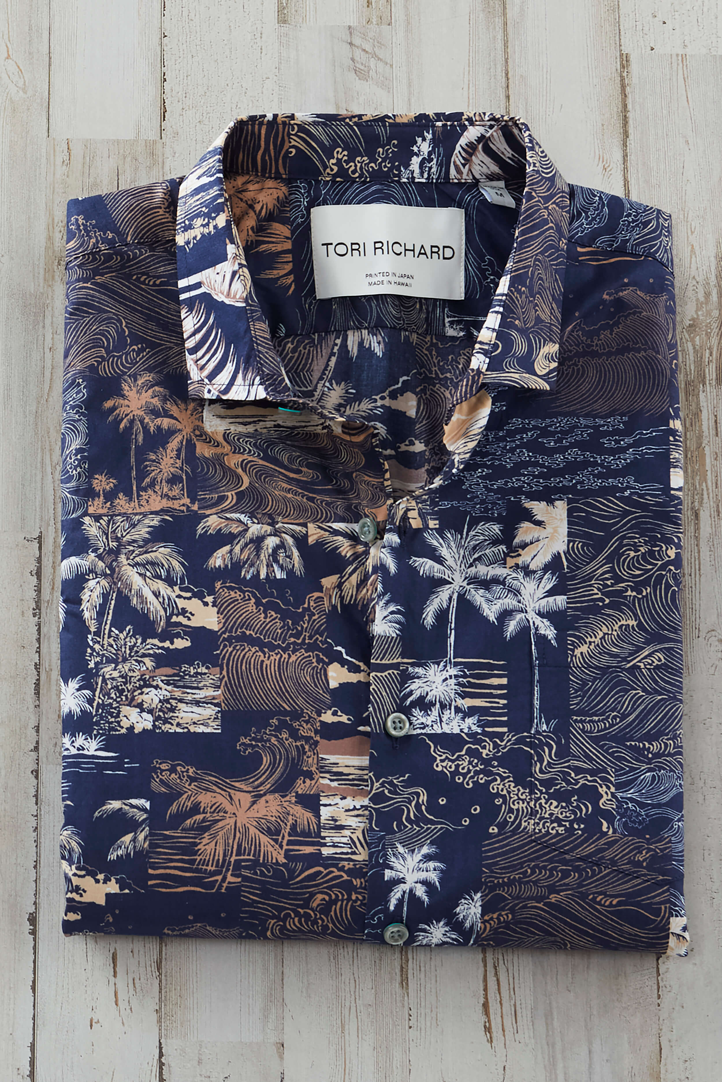 Tori Richard Short Sleeve Tile Tides Lawn Camp Shirt - Image 2