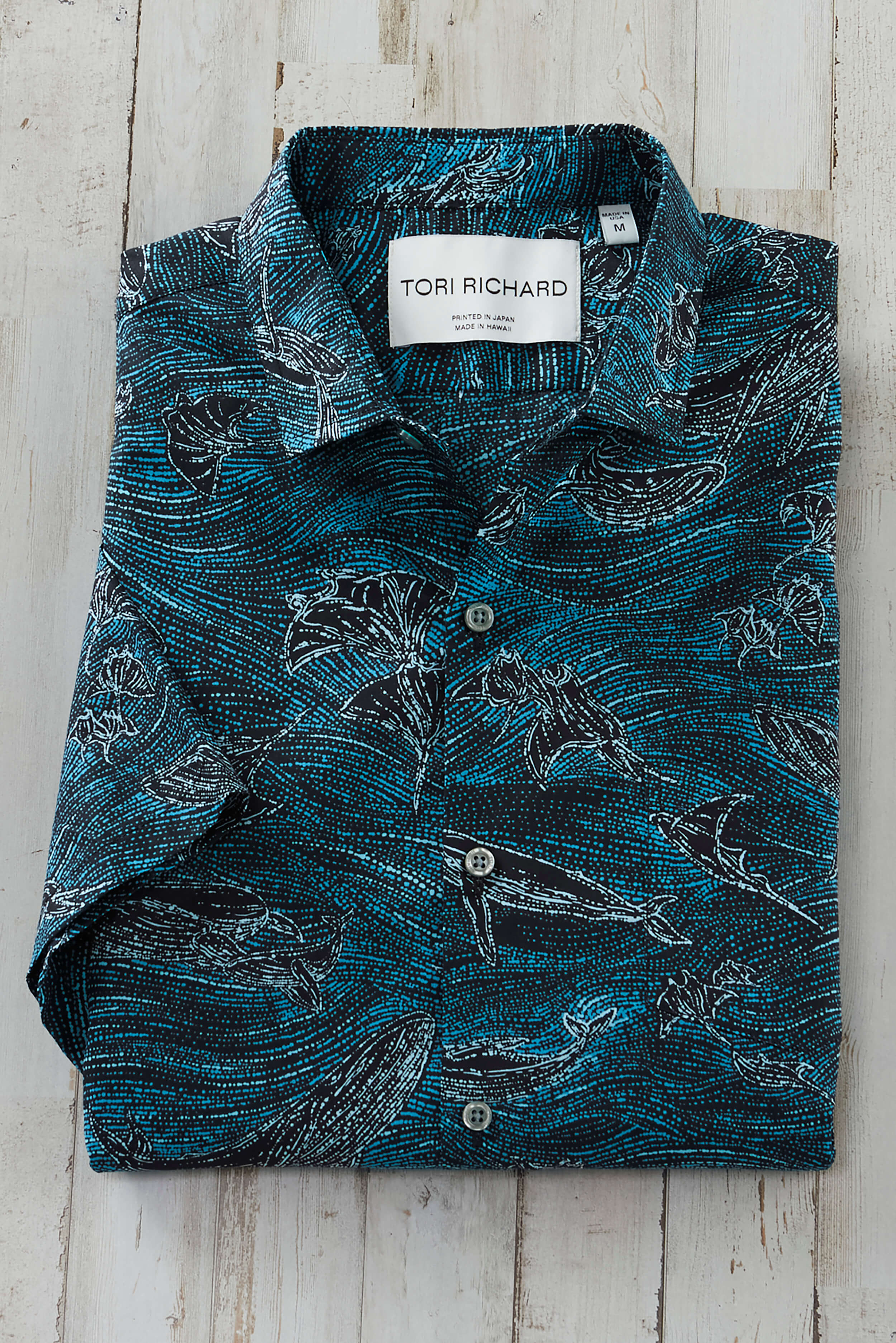 Tori Richard Short Sleeve Sealestial Lawn Camp Shirt