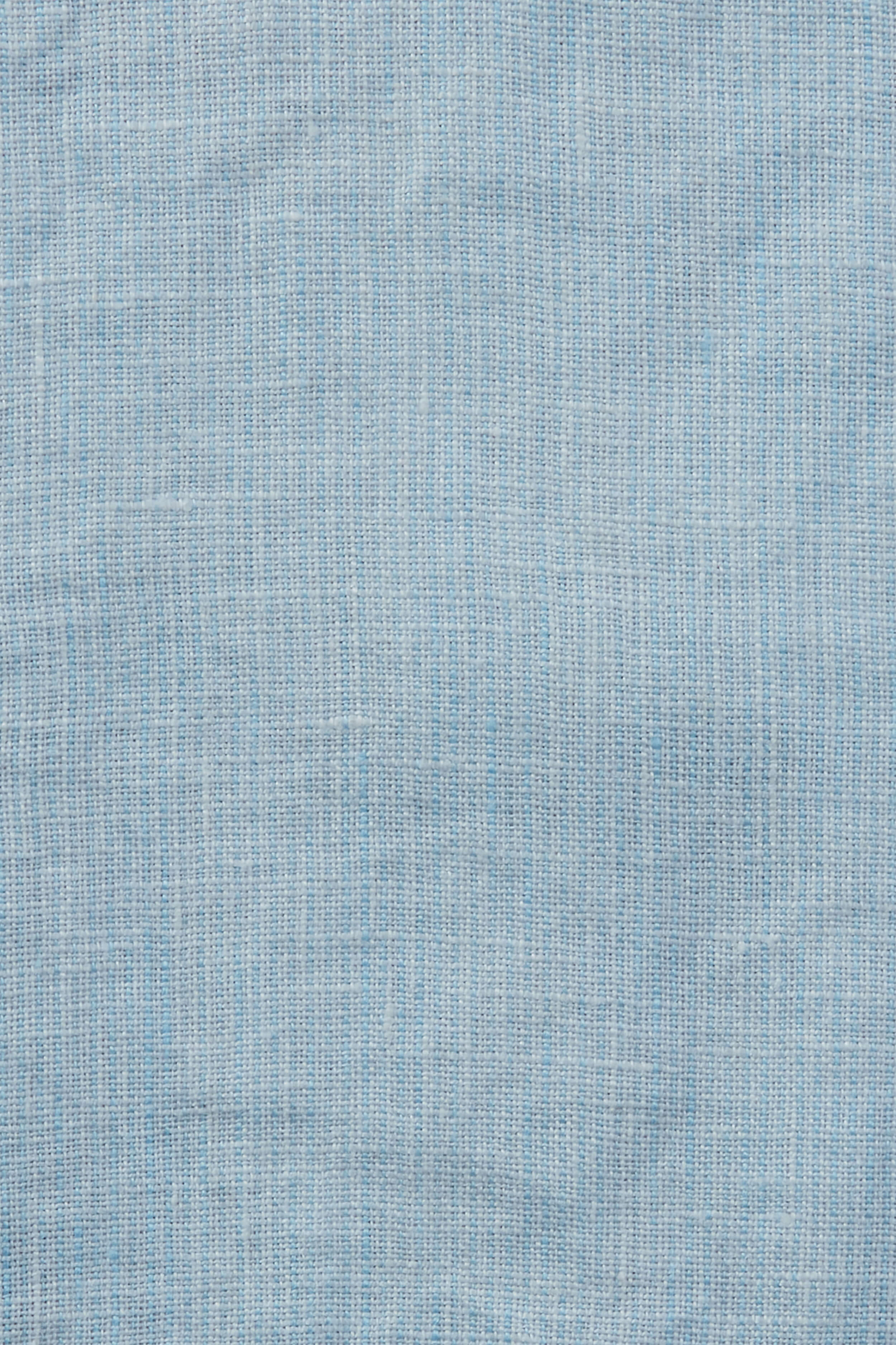 Patrick James Long Sleeve Mini Stripe Banded Collar Linen Shirt - Image 4