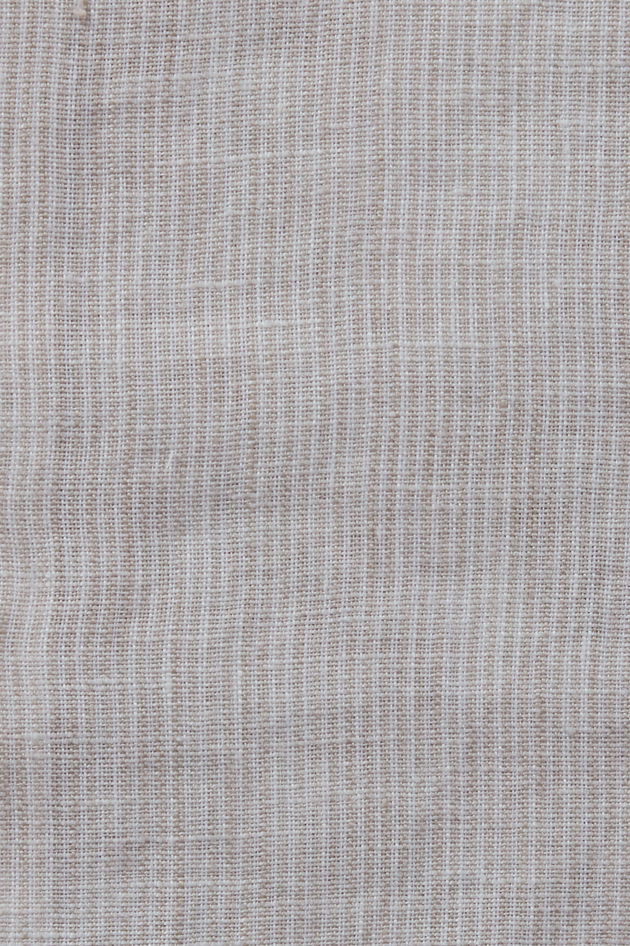 Patrick James Long Sleeve Mini Stripe Banded Collar Linen Shirt - Image 5