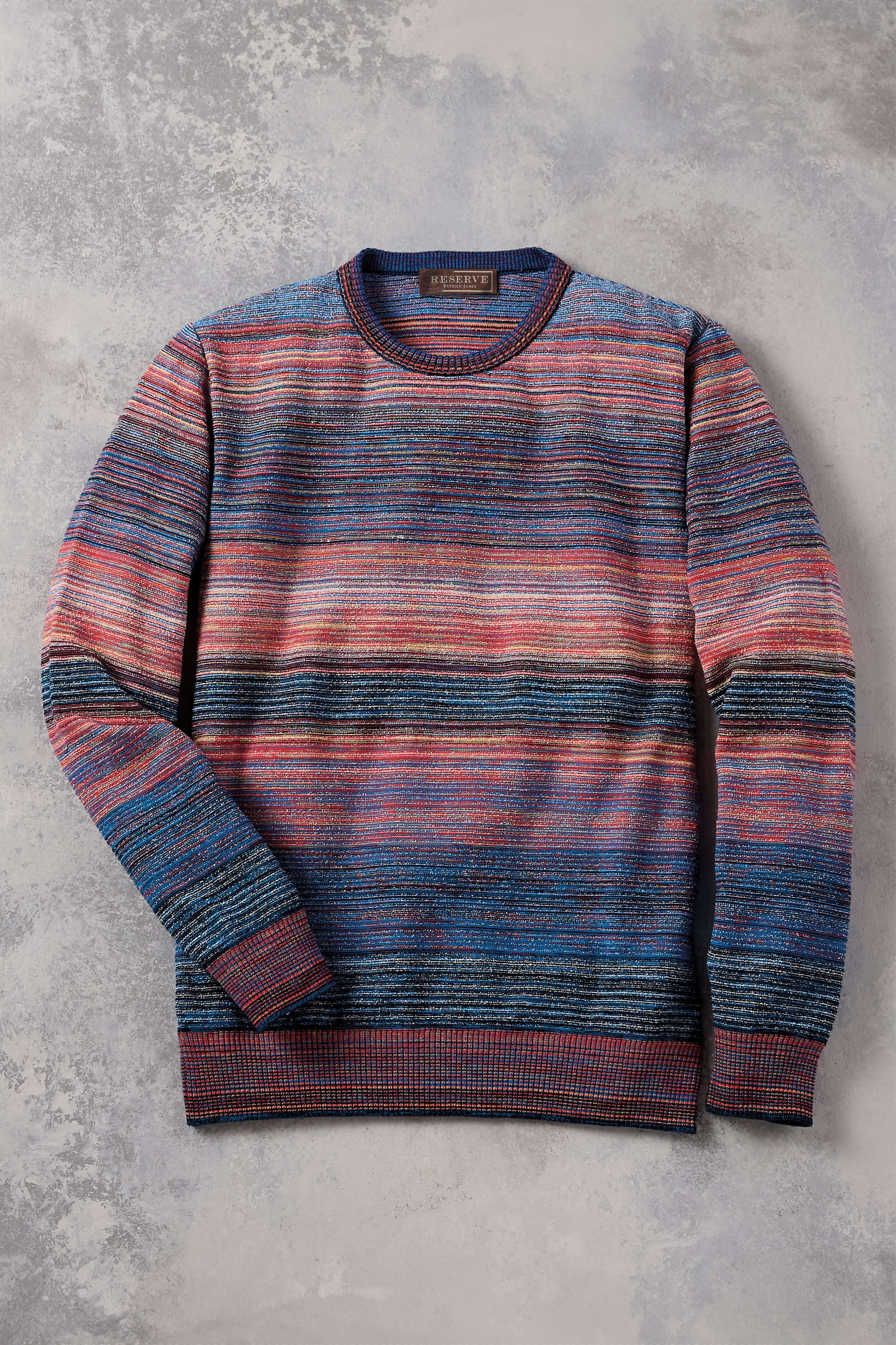Reserve Varigated Stripe Crew Sweater