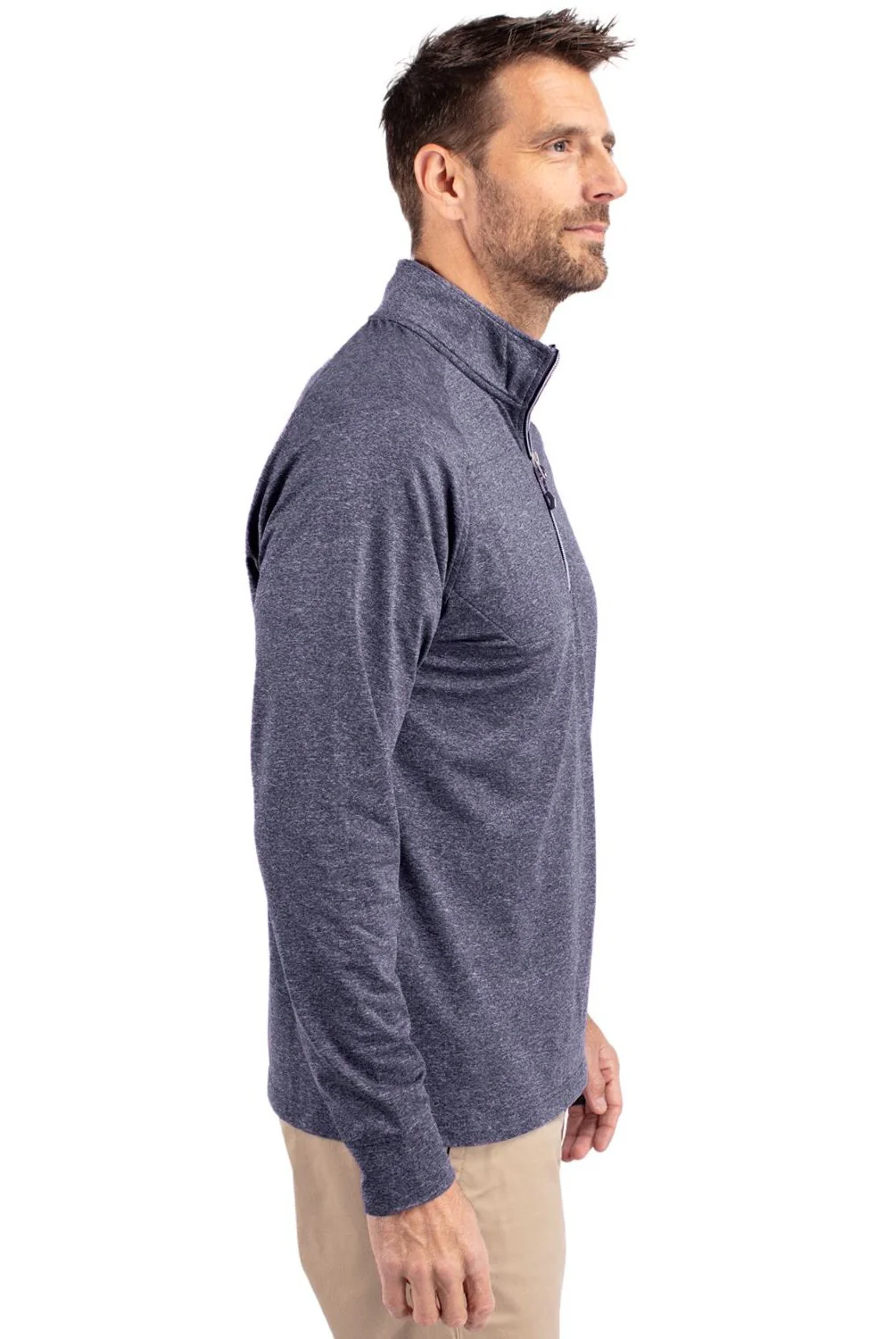 Cutter & Buck Adapt Heather Quarter Zip Pullover - Image 9