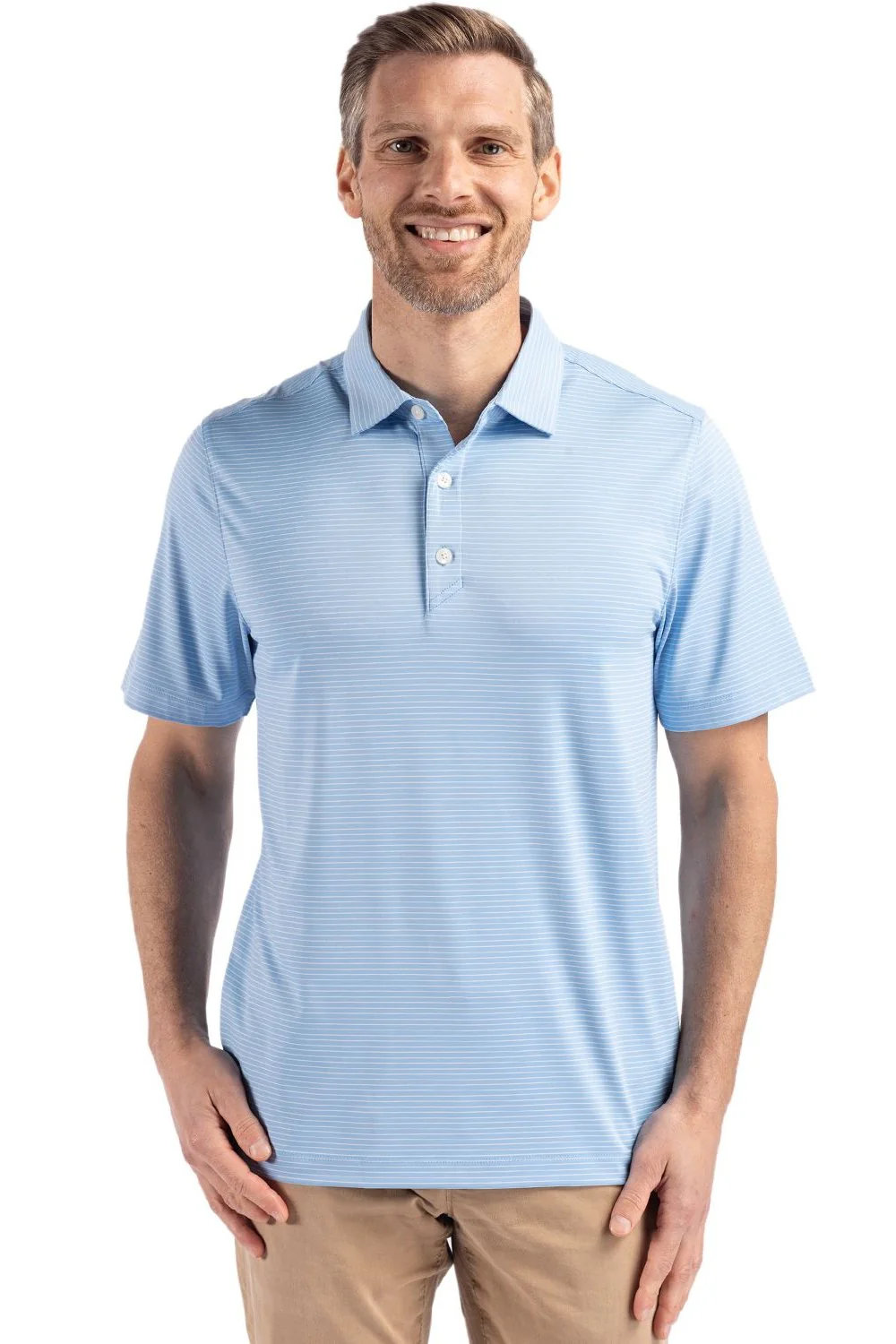 Cutter & Buck Short Sleeve Forge Fine Line Stripe Polo - Image 3