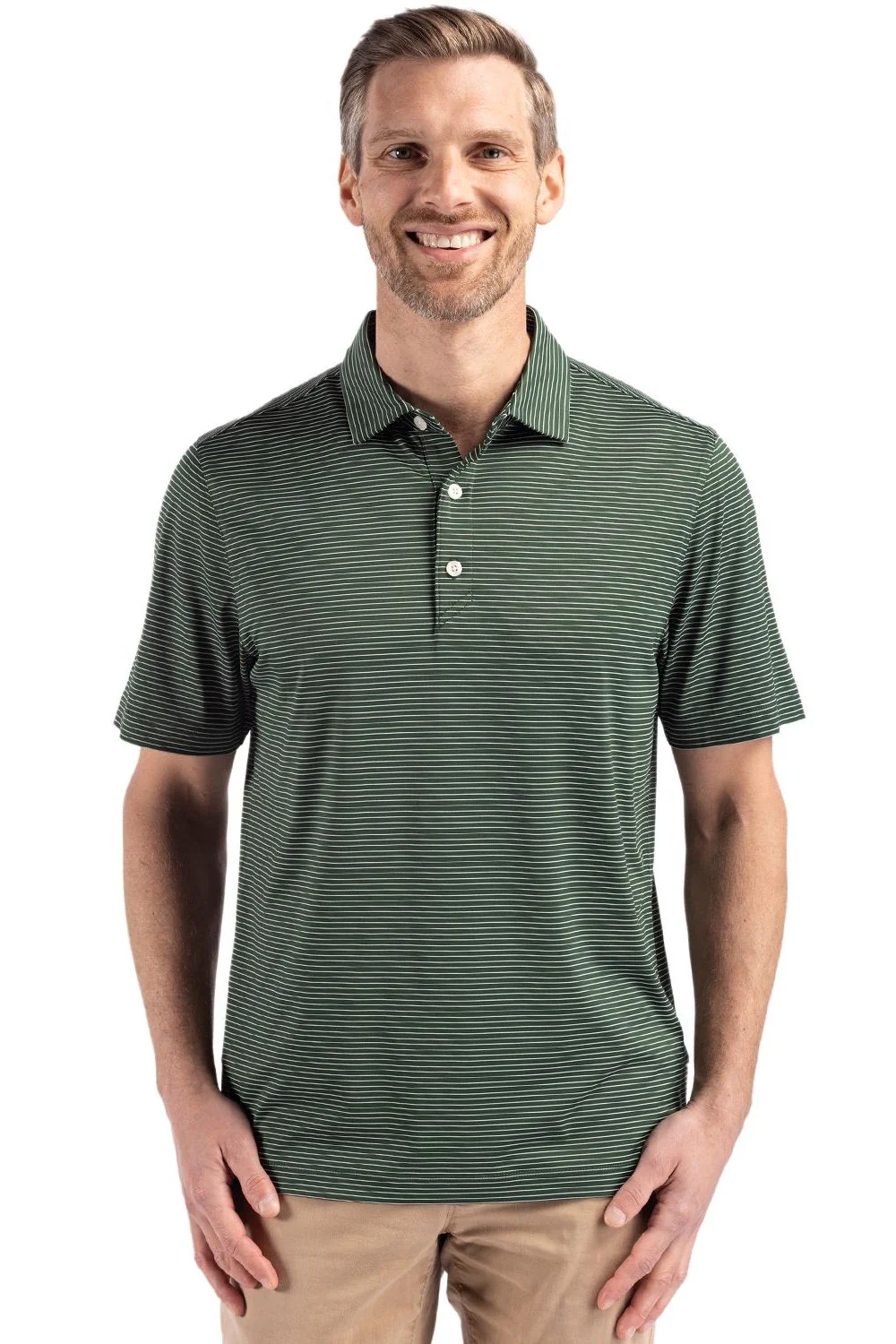 Cutter & Buck Short Sleeve Forge Fine Line Stripe Polo - Image 4