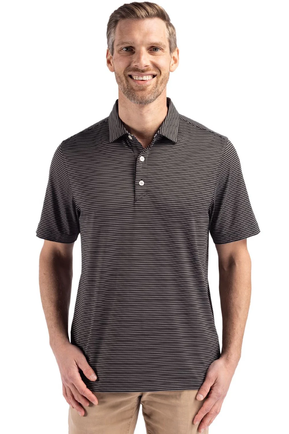 Cutter & Buck Short Sleeve Forge Fine Line Stripe Polo - Image 5
