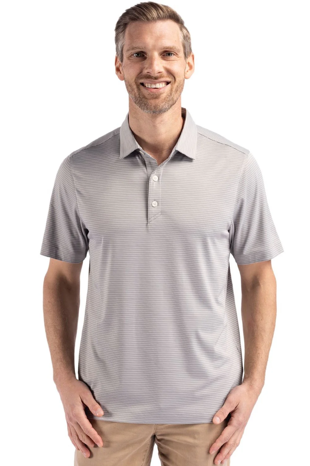 Cutter & Buck Short Sleeve Forge Fine Line Stripe Polo - Image 6