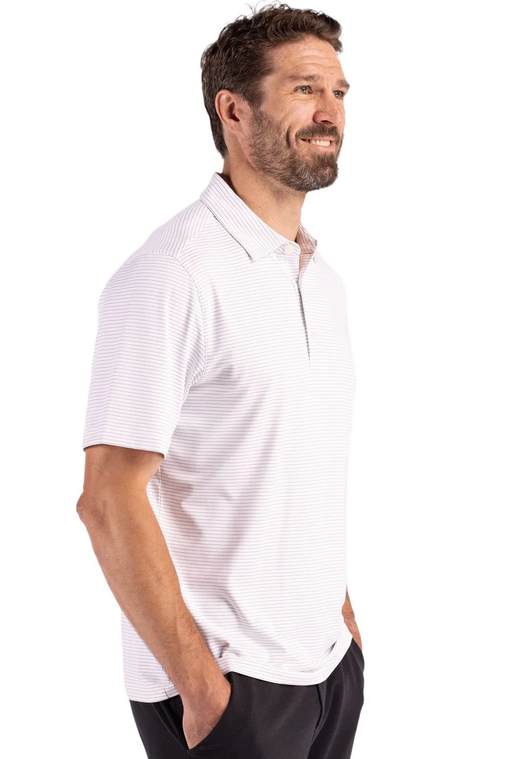 Cutter & Buck Short Sleeve Forge Fine Line Stripe Polo - Image 8
