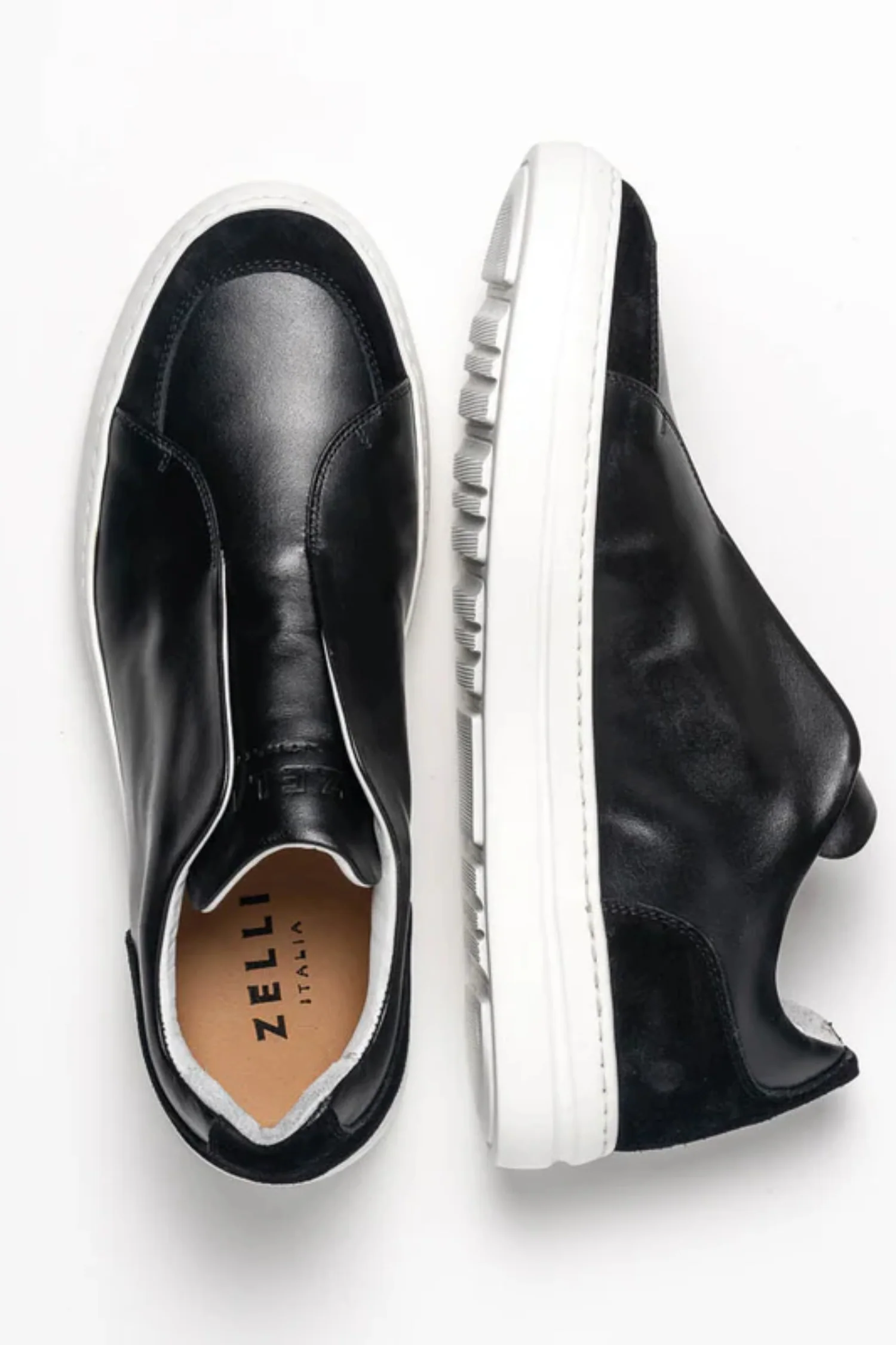 Zelli Spettacolare Italian Pebble Grain Calfskin Sneakers - Image 2
