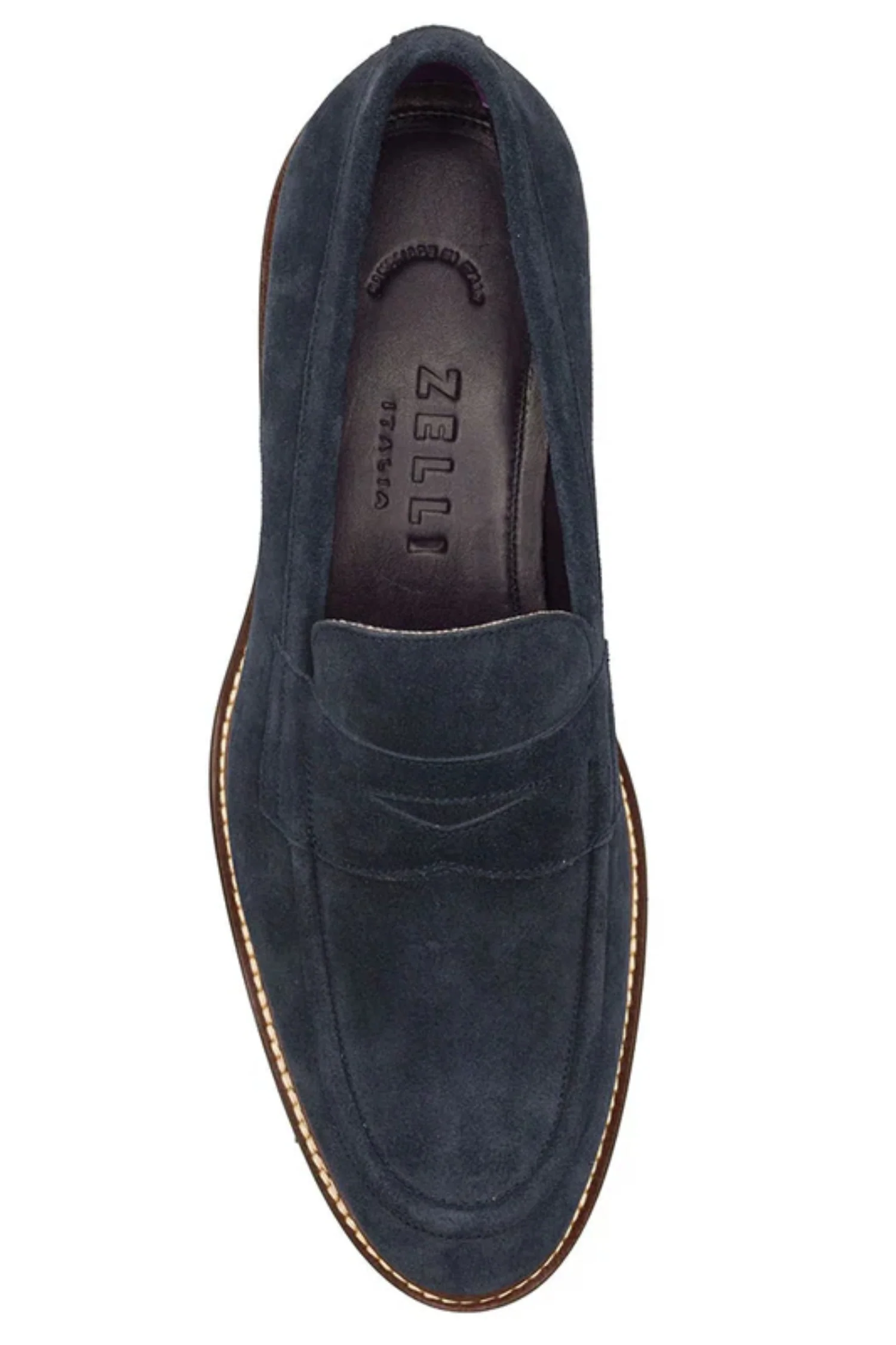 Zelli Roma Italian Calf Suede Penny Loafer - Image 2