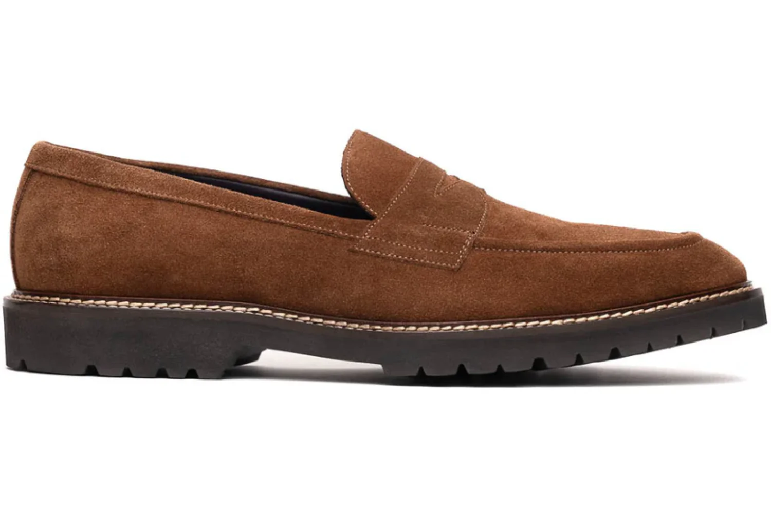 Zelli Roma Italian Calf Suede Penny Loafer - Image 4
