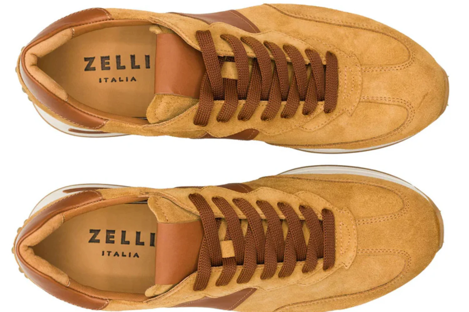 Zelli Roxi Italian Suede and Calfskin Sneaker - Image 3