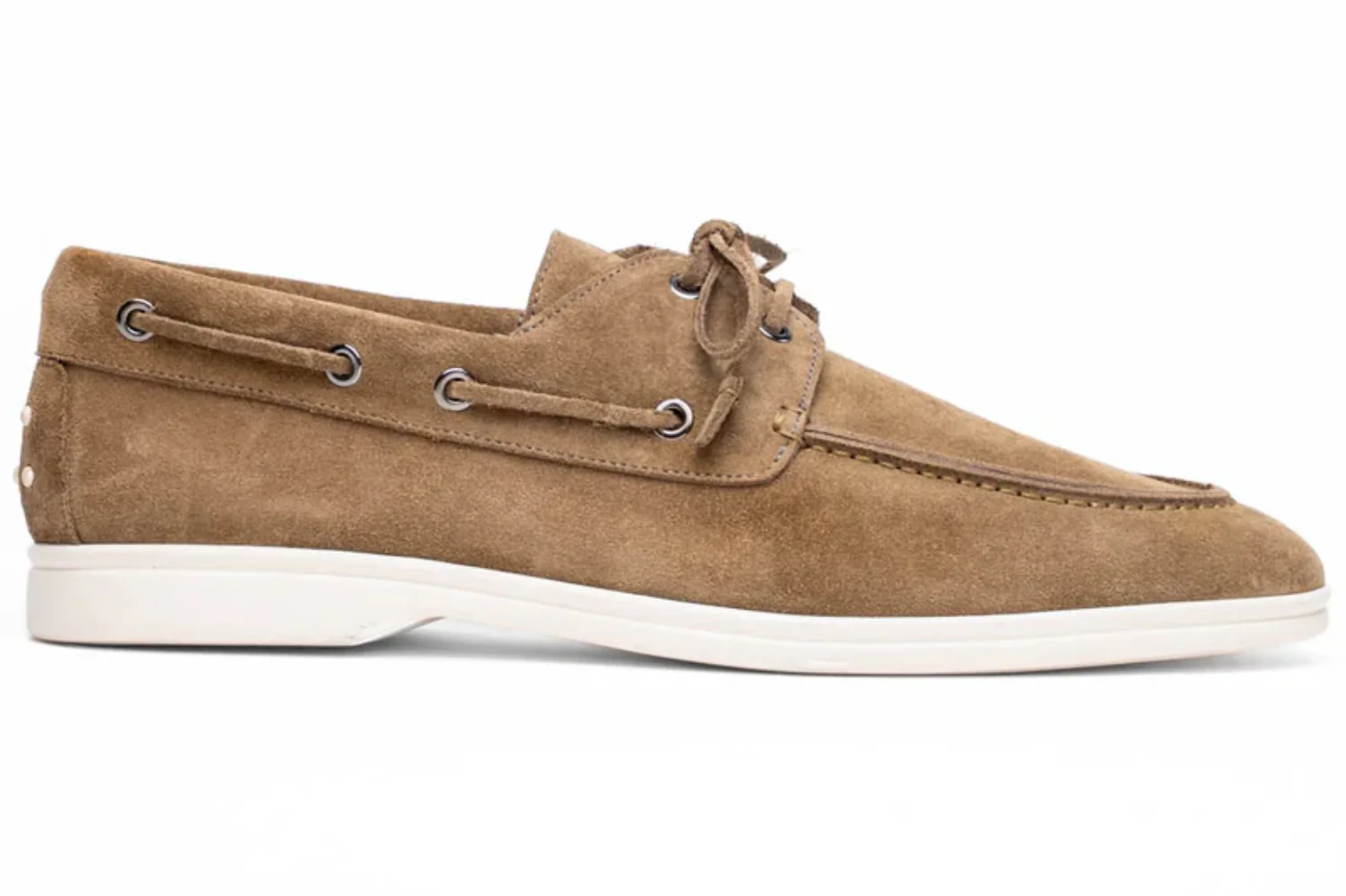 Zelli Venice Italian Sueded Calfskin Boat Shoe - Image 5